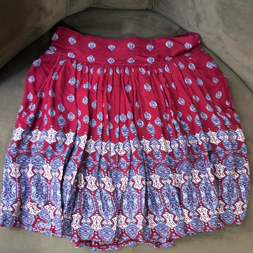 Boho skirt with liner